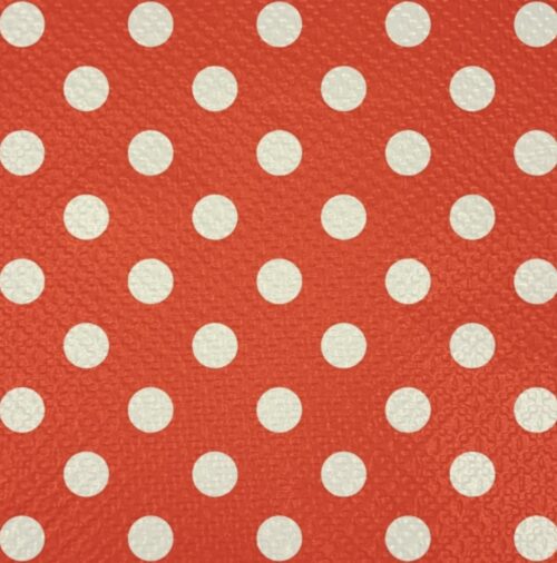 Guardanapo Vermelho Poá Branco 20x21