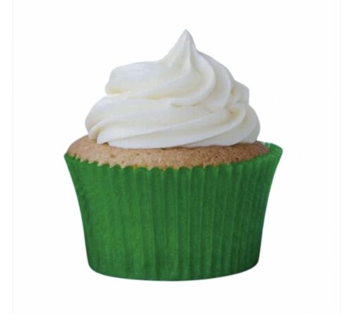 Forminha de Mini Cupcake Verde Escuro