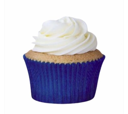 Forminha de Mini Cupcake Azul Escuro